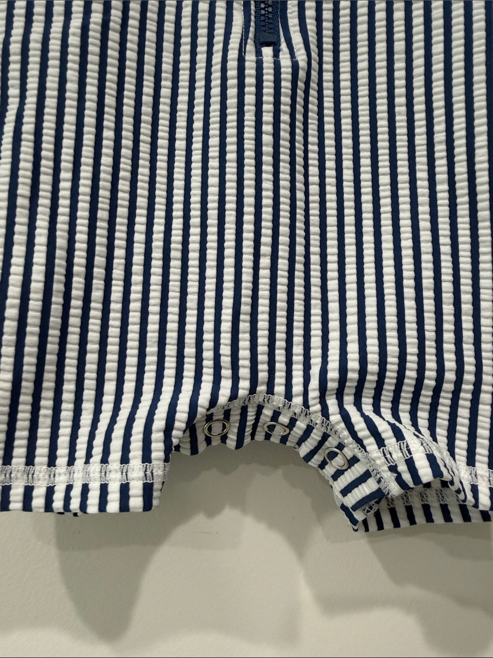 RuggedButts Navy Striped One Piece Swim - Picture 3 of 5